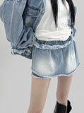 Toque Denim Skirtpants