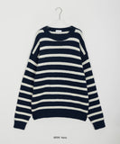 [unisex] Runne alpaca stripe over knit