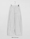 Kukuna banding string side cut brushed wide jogger pants