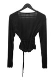 Dohwa Wrap See-Through Cardigan