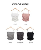 Corning Slim Side Shirring Built-in Cup Sleeveless
