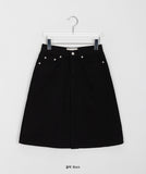 Rao Pintuck Cotton Midi Skirt