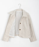 Nubone collar short coat