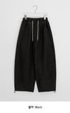 [Unisex] Posins Cotton Banding Balloon Wide Pants