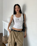 [U-BASIC] Daily Solid Crop Sleeveless