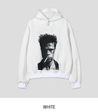 B-Pit Print Snap Balloon Crop Hoodie