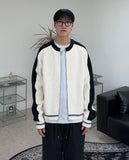 Oz Varsity Balloon Knit Zip Up