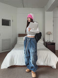 Slat Big Cargo Wide Denim