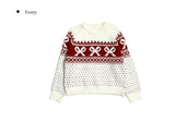 Lotte Ribbon Loose Fit Pattern Knit