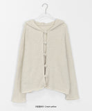 Rookie Boucle Button Hood Cardigan