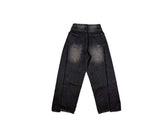 Ito Double Pocket Cutout Washing Wide Denim Pants