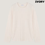 Lorins Velour Round Long Sleeve Tee