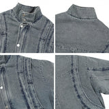 Doel cut quilted denim jumper