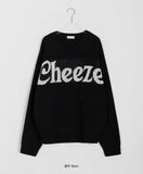 [unisex] Cots Lettering Round Over Knit