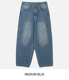 Nad washing chain wide denim pants