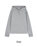 Cana Pigment Henley Neck Hoodie
