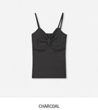 Kibble Ribbon Shirred Sleeveless Top