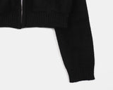 Duon Raglan Pocket Collar Knit Zip-up