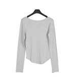 Dian Modal U-Neck Long Sleeve Tee
