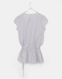 Pne Shirring Banding Puff Short Sleeve Mini One Piece