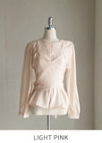 Mito Shirred Layered Wrap Blouse