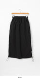 Warmogu Cargo Shirring Long Skirt