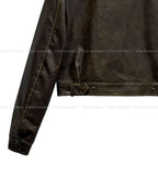Snug Vintage Cropped Leather Jacket