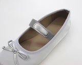 Sharon balletcore ribbon satin flat shoes