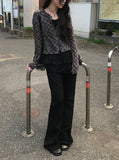 Ningyi Check Slim Fit Cardigan