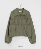 Pohoni shirring string wind jumper