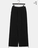 Hebo Velvet Ribbed Two-Way Banding Pants