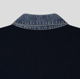 Vice Denim Collared Short Sleeve Knit