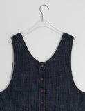 Maneko Button Denim Long One Piece