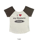 HYSTERIC RAGLAN HALF T