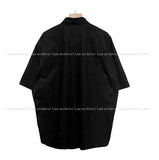 With overfit half shirt