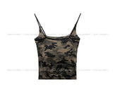 Litey camo crop sleeveless (with cup)