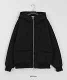 [unisex] Nakodo Two-Way Hood Pocket Quilting Wool Padding Jumper