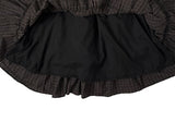 Roa Vintage Check Frill Tiered Midi Skirt
