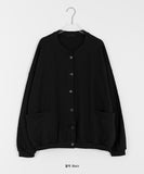 Resendy Pocket Button Cotton Cardigan