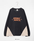 [BAONHAUS] Milen Sporty Color Matching Brushed Sweatshirt