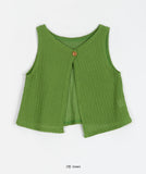 Shinyu two-way button knit vest