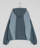 [unisex] Netijyu String Color Over Hood Wind Jacket