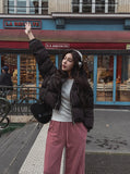 [U-BASIC] Herona Round Ribbed Knit