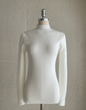 Reducey Button Ribbed Turtleneck Knit