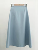 Siken Double Crop Jacket Flare Skirt Set