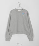 Bander ribbon embroidery sweatshirt