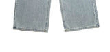 Wet Light Blue Washing Wide Denim Pants