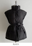 Bart High-Neck Short Padding Vest (Belt set)