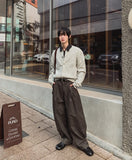 Ber Side Tuck Wide Pants