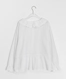 Iroki Pintuck Lace Round Blouse